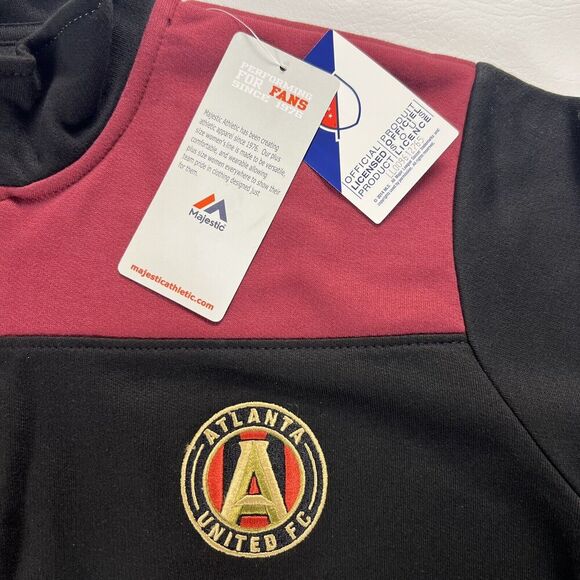 Atlanta United FC Majestic 1X Plus Size Women's 1/4-Zip Pullover Sweatshirt NWT - Picture 10 of 11